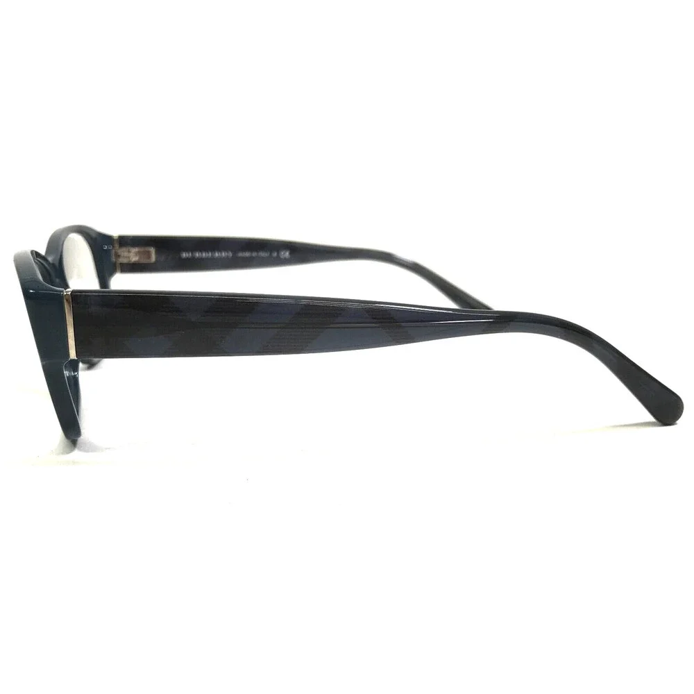 Burberry Eyeglasses Frames B2127 3355 Black Blue Square Nova Check 52-17-140